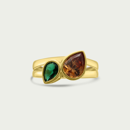 The Duet Ring -Amber