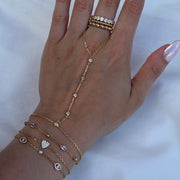 The Flowing CZ  Handchain