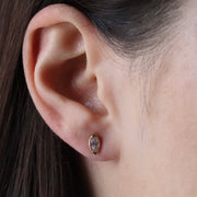 The Bezel Marquise Studs
