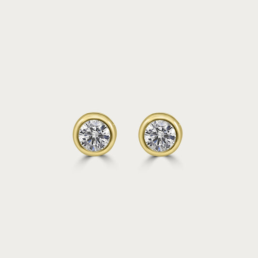 The Chubby Bezel CZ Studs