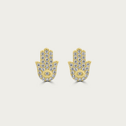 The Double Protection Hamsa Studs