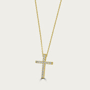 The Classic Pave Cross Necklace