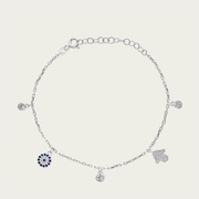 The Evil Eye And Hamsa Charm Bracelet