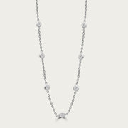 The Bezel CZ Station Necklace
