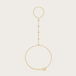 The Flowing CZ  Handchain