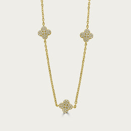 The Shining Mini Clovers Necklace