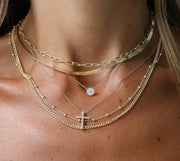 The Classic Pave Cross Necklace