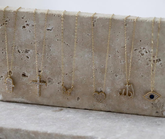 The Slim Pave Allah Necklace