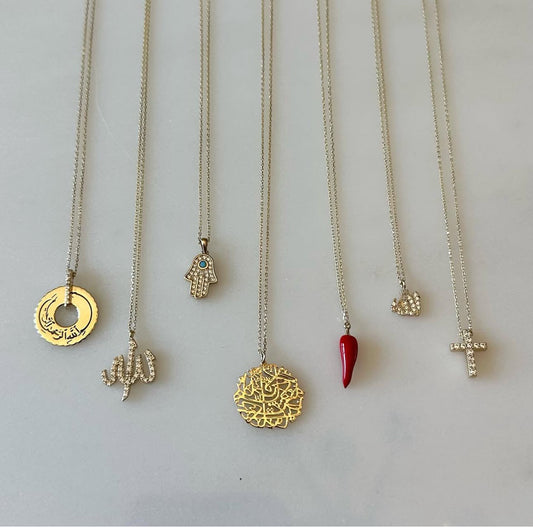 The Pave Mini Allah Necklace