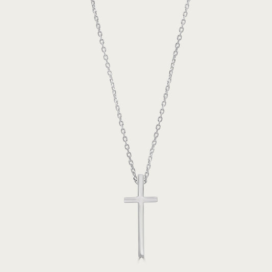 The Elongated Plain Cross Necklace