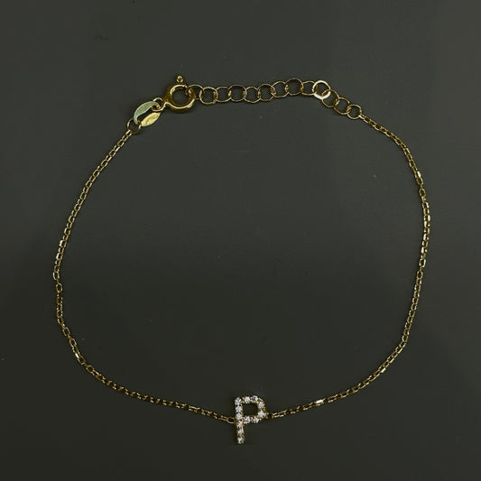 Sparkly Initial Bracelet
