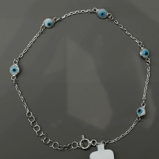 The Hand-Painted 5 Evil Eye Bracelet