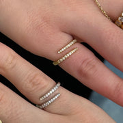 The Pave Wrap Around Ring