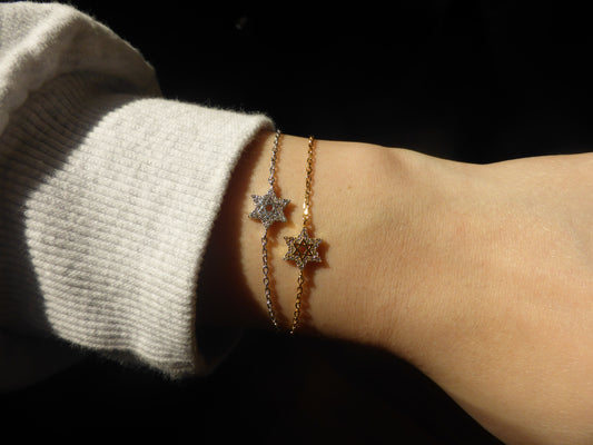 The Pave Star of David Bracelet