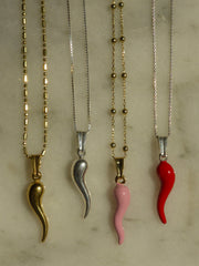 The Enamel Cornicello Pendant