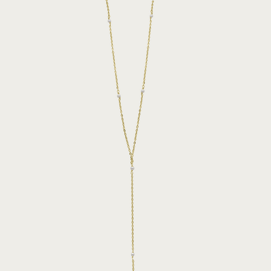 The Micro Pearl Lariat