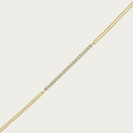 The Dainty Half Tennis Bracelet