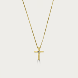 The Dainty Diamond Cross Necklace