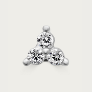 The Three Stone Cluster Stud