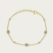 The Mini Matakia Bracelet with Bezel CZ