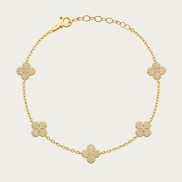 The Shining Mini Clovers Bracelet