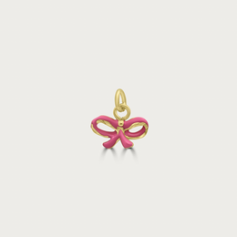 The Pink Lace Bow Charm