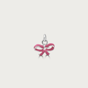 The Pink Lace Bow Charm