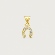 The Pave Mini Horseshoe Charm