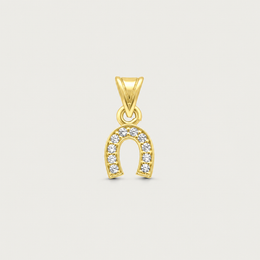 The Pave Mini Horseshoe Charm