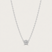 The Dainty Bezel Solitaire Necklace