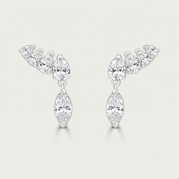 The Graduated Pear and Marquise Studs