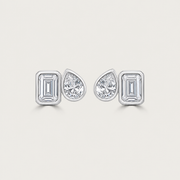 The Bezel Toi et Moi Studs