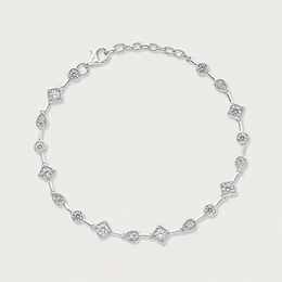 The Mixed Cut Bezel Bracelet