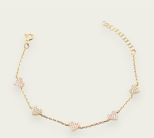 The Shining Heart Anklet