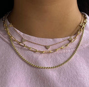 The Shining Mini Hearts Necklace