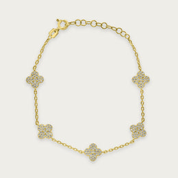 The Shining Mini Clovers Bracelet