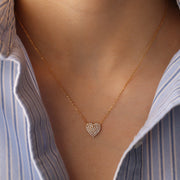 The Pave Heart Necklace