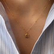 The Puffed Magen David Necklace