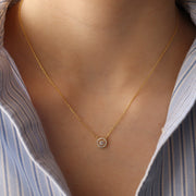 The Solitaire with Pave Halo