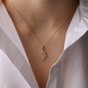 The Mosaic Hamsa Necklace