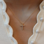 The Classic Pave Cross Necklace