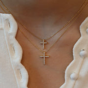 The Classic Pave Cross Necklace