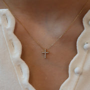 The Classic Pave Cross Necklace