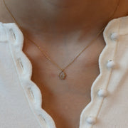 The Mini Pave Hamsa Necklace