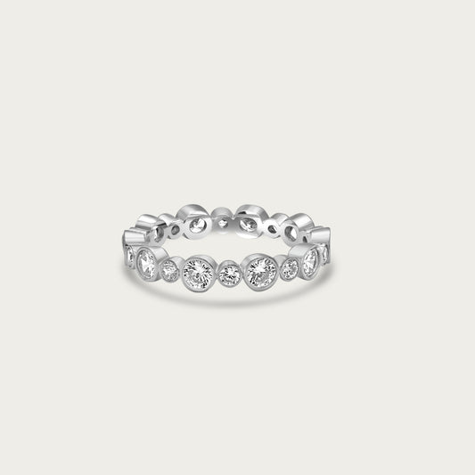 The High and Low Bezel Eternity Ring