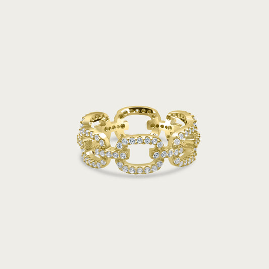 The Luxe Oval Link Ring