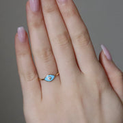 The Sky Blue Evil Eye Ring