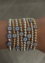 The Covered in Pave Evil Eye Armcandy Bracelet