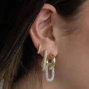 The All Around Pavé Huggies