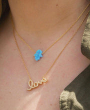 The Opal Hamsa Necklace
